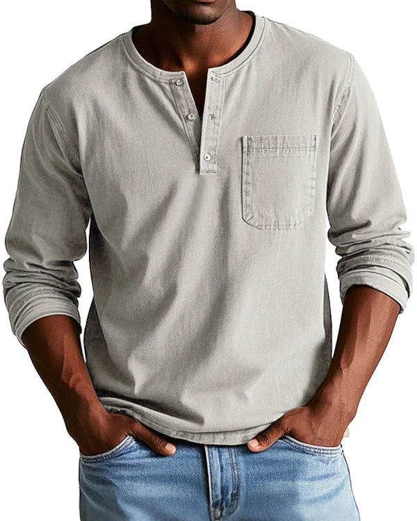 Sebastian - Premium Let Denim Retro Skjorte