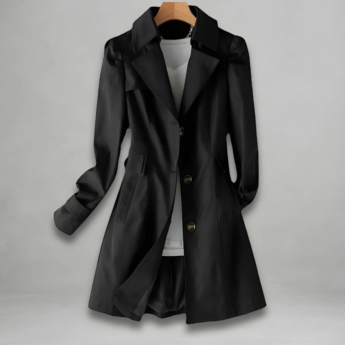 Elisenda - Klassisk Essentiel Mellemlang Trenchcoat