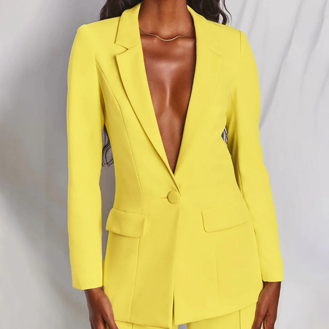 Charlène - Elegant Blazer og Bukser Sæt