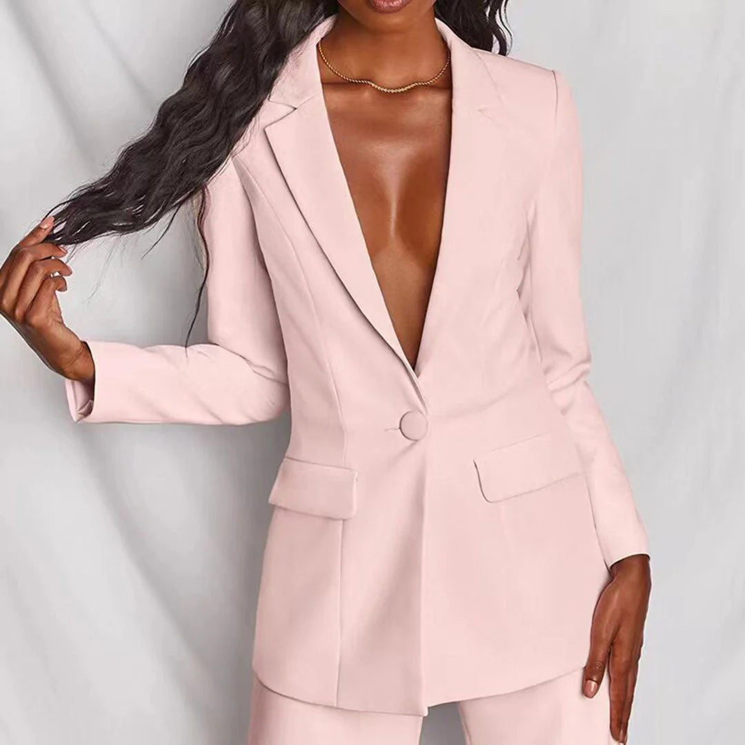 Charlène - Elegant Blazer og Bukser Sæt