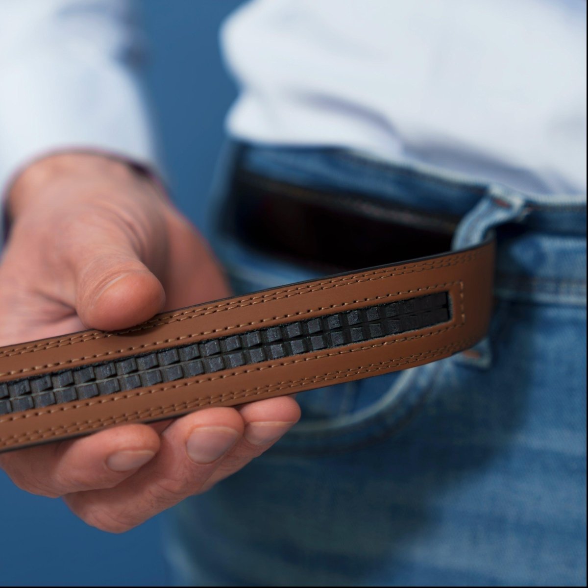 Baulto® Smart Belt Uden Huller i Læder
