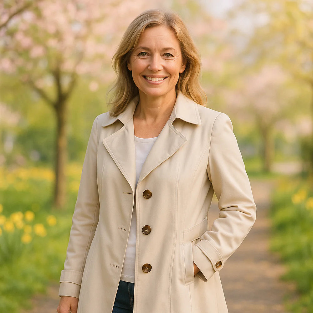 Elisenda - Klassisk Essentiel Mellemlang Trenchcoat