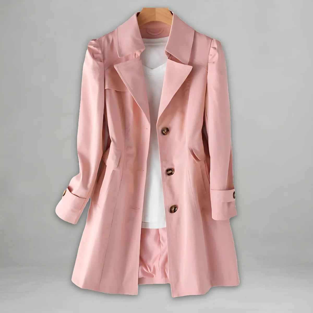 Elisenda - Klassisk Essentiel Mellemlang Trenchcoat