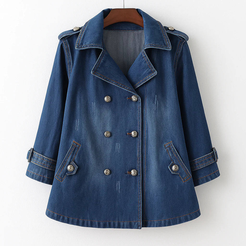 Birthe - Eksklusiv Premium Denim Jakke