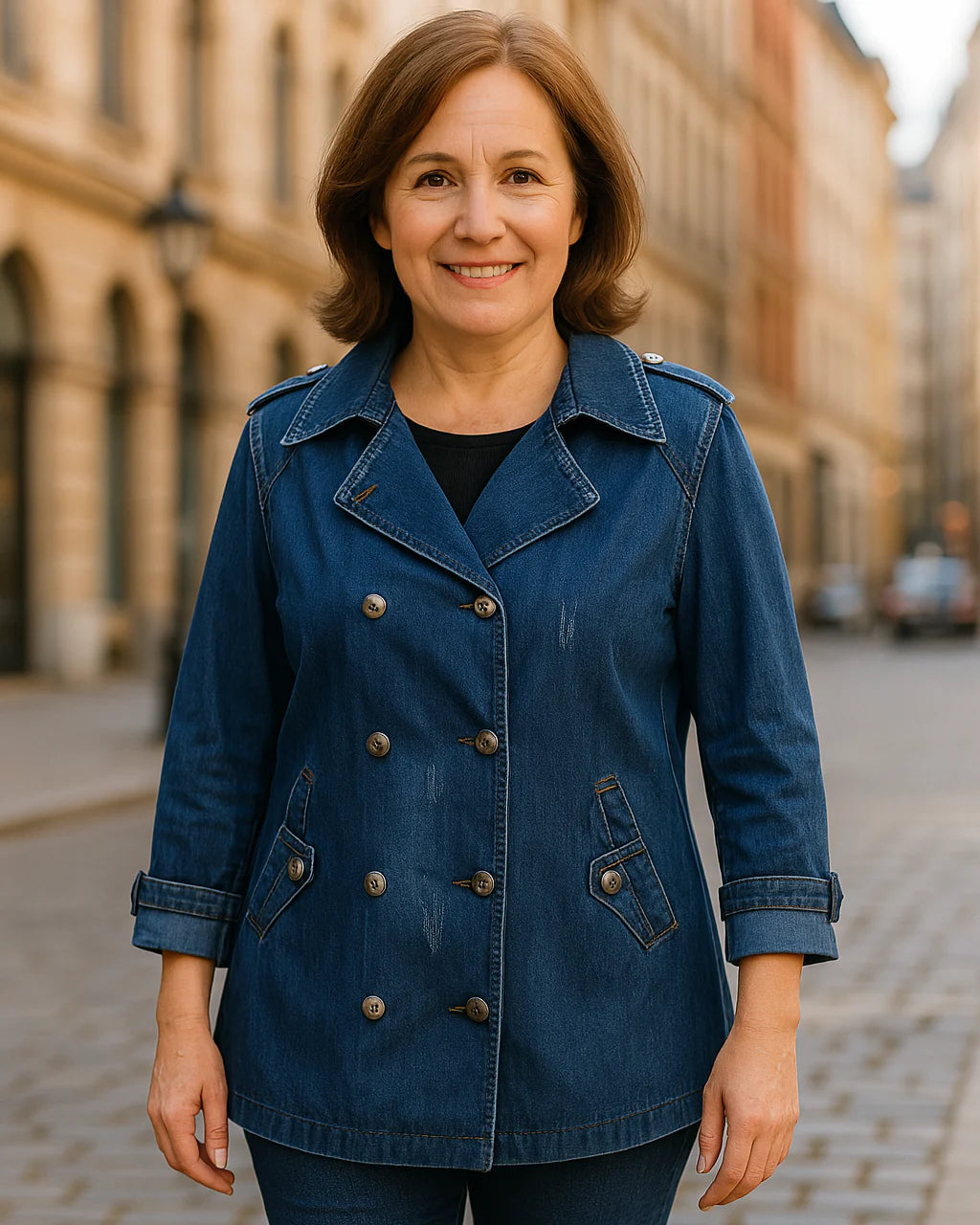 Birthe - Eksklusiv Premium Denim Jakke